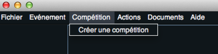 menu Compétition - 1